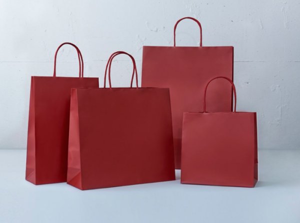 画像2: 送料無料・手提袋 マットバッグ(S) 幅225×マチ80×丈320mm 「50枚・250枚・500枚」全5色 (2)