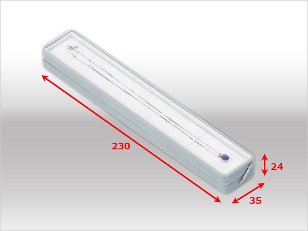 画像5: 送料無料・ジュエリー用ケース フロッキーシリーズ 230×35×24mm「10セット」(ネックレス用)全5色 (5)