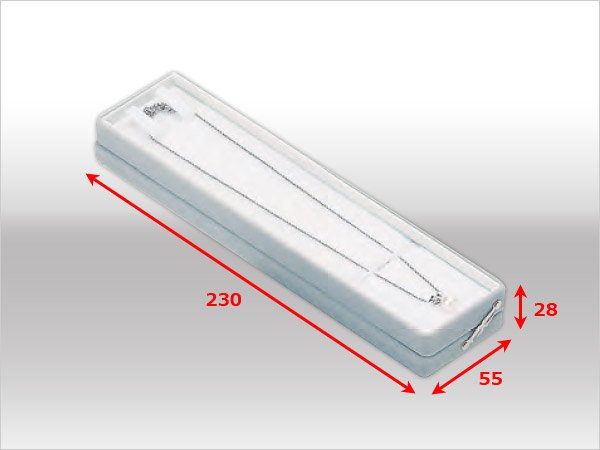 画像5: 送料無料・ジュエリー用ケース フロッキーシリーズ 230×55×28mm「10セット」(ネックレス用)全3色 (5)