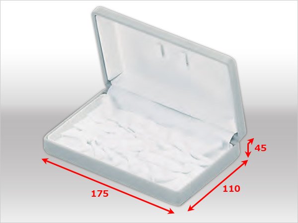 画像5: 送料無料・ジュエリー用ケース フロッキーシリーズ 175×110×45mm「5セット」(ネックレス、イヤリング)全3色 (5)