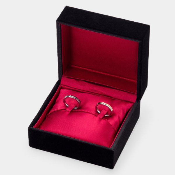 画像3: 送料無料・アクセサリー用ギフト箱 CA-760シリーズ (3) 外寸:93×88×55mm「12個」(ペアリング、フリー用)全2色 (3)