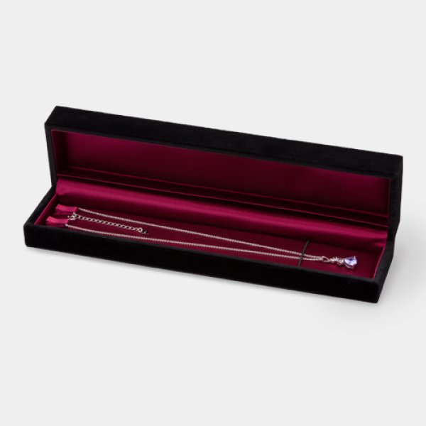 画像3: 送料無料・アクセサリー用ギフト箱 CA-760シリーズ (4) 外寸:240×57×43mm「12個」(ネックレス用)全2色 (3)