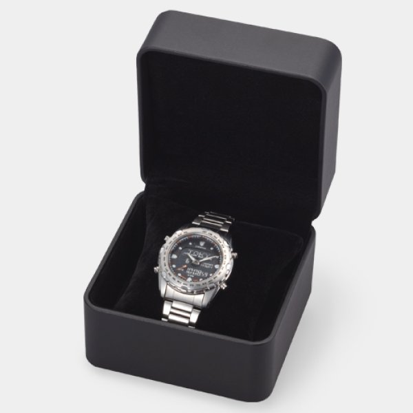 画像3: 送料無料・アクセサリー用ギフト箱 時計ケース「CB-123W・BR」 外寸:110×110×85mm「6個」ウォッチ、ブレスレット用 (3)