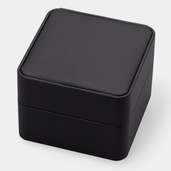 画像4: 送料無料・アクセサリー用ギフト箱 時計ケース「CB-123W・BR」 外寸:110×110×85mm「6個」ウォッチ、ブレスレット用 (4)