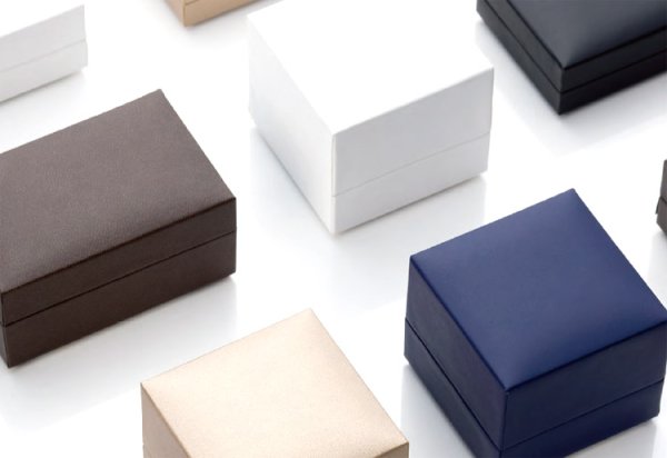 画像2: 送料無料・ジュエリー用ケース CB-4000シリーズ 80×80×85mm「12セット」(ウォッチ・ブレスレット用)全5色 (2)