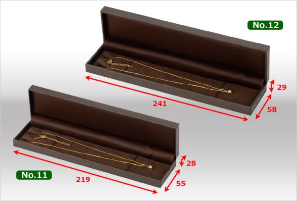 画像4: 送料無料・ジュエリー用ケース CB-4000シリーズ「12セット」(ネックレス用)全2サイズ・全5色 (4)