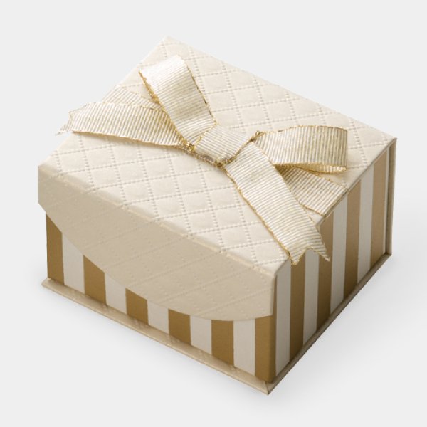 画像3: 送料無料・アクセサリー用ギフト箱 ストライプ 外寸:65×66×40mm「20個」(リング、イヤリング、ピアス、ネックレス用)全5色 (3)