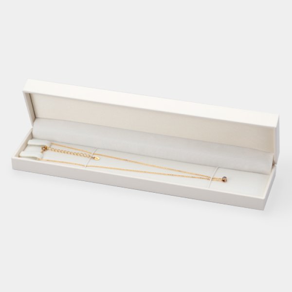 画像3: 送料無料・アクセサリー用ギフト箱 GTシリーズ(22) 外寸:237×55×29mm「10個」(ネックレス、ブレスレット用)全2色 (3)