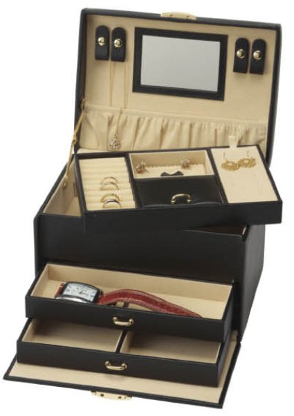 画像2: 送料無料・アクセサリー用ボックス ケイトコレクション(2) 外寸:233×170×167mm 「1個」全4色 (2)