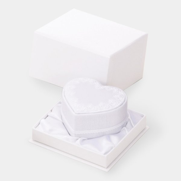 画像6: 送料無料・ブライダル用箱 スイートハート 外寸:70×65×48mm「6個」リング用 (6)