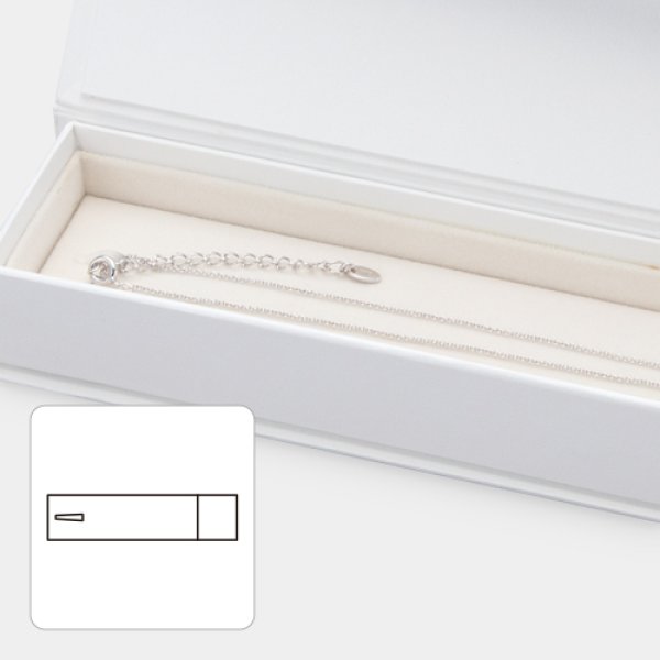 画像5: 送料無料・アクセサリー用ギフト箱 PB-010シリーズ(3) 外寸:230×45×28mm ネックレス用「20個」全4色 (5)