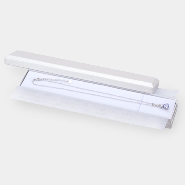 画像3: 送料無料・アクセサリー用ギフト箱 PC-501シリーズ(4) 外寸:230×42×27mm ネックレス用「12個」全7色 (3)