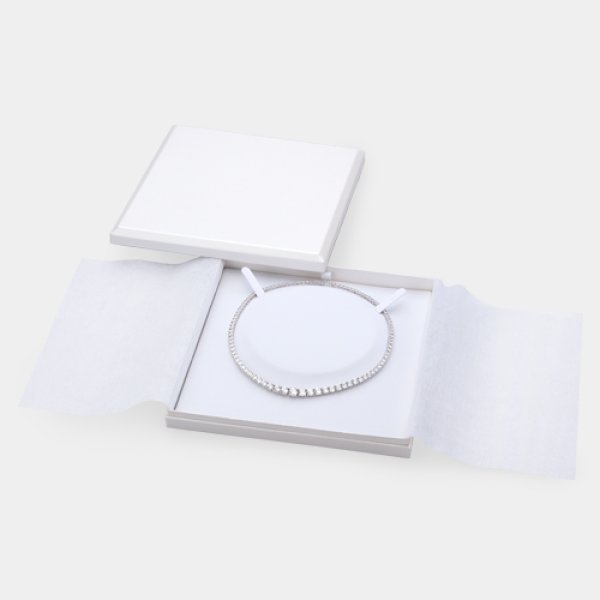 画像3: 送料無料・アクセサリー用ギフト箱 PC-501シリーズ(6) 外寸:185×185×30mm ネックレス用「6個」全7色 (3)