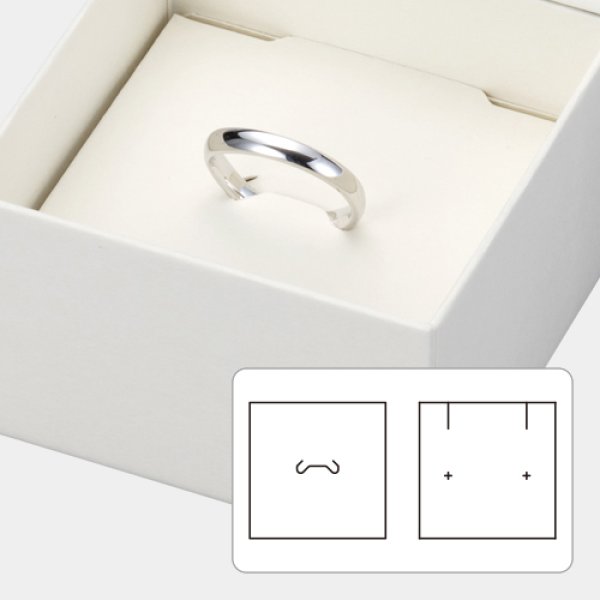 画像5: 送料無料・アクセサリー用ギフト箱 PEシリーズ(3) 外寸:65×65×40mm「20箱」リング、ピアス、ネックレス用 (5)