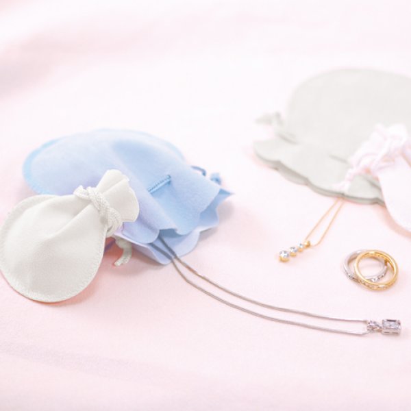 画像2: 送料無料・アクセサリー用ポーチ SC-010シリーズ スエードポーチ(2) 外寸:87×100mm 「100枚」全6色 (2)