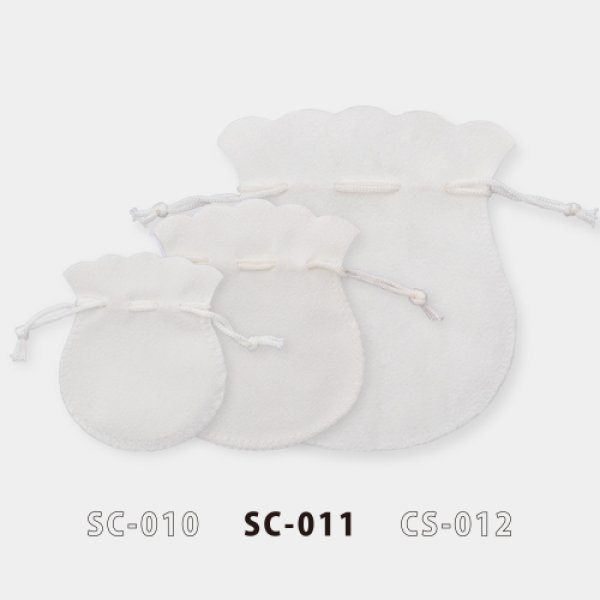 画像5: 送料無料・アクセサリー用ポーチ SC-010シリーズ スエードポーチ(2) 外寸:87×100mm 「100枚」全6色 (5)