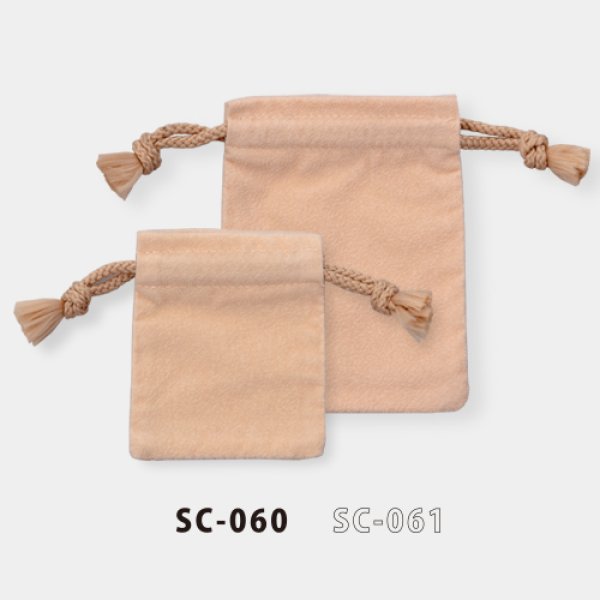 画像4: 送料無料・アクセサリー用ポーチ SC-060 スクエアポーチ(1) 外寸:70×90mm 「100枚」全6色 (4)