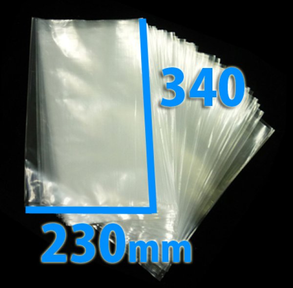 画像2: 規格ポリ袋(No.13)  厚0.03×230×340mm「1,000枚」 (2)