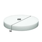 円柱発泡スチロール 400φ×150mm「1個」 | ダンボール箱・梱包