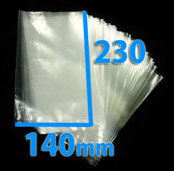 画像2: 規格ポリ袋(No.6) 厚0.03×140×230mm「1,000枚」 (2)