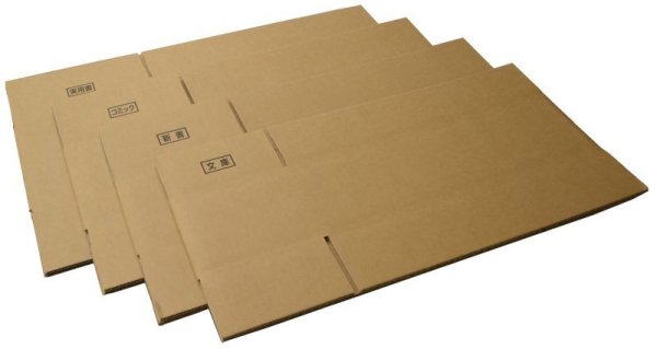 画像6: 送料無料・新書本用段ボール箱・404×177×112mm 「10枚・50枚」 (6)