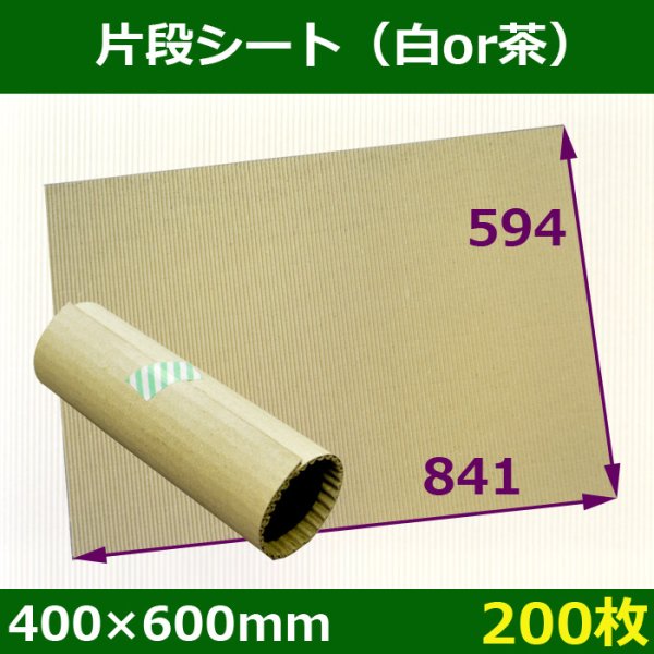 画像1: 送料無料・片段シート400×600mm　白or茶クラフト色「200枚」 (1)