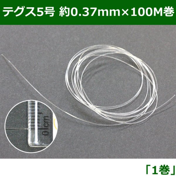 画像1: 送料無料・テグス5号 約0.37mm×100M　1巻 (1)