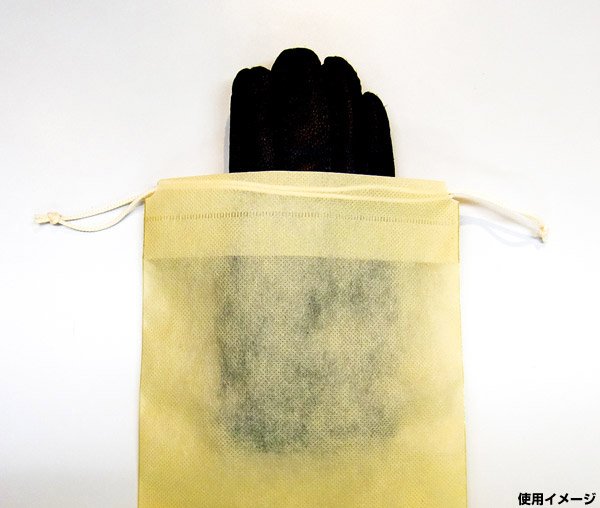 画像6: 送料無料・不織布巾着袋 W200×H250~W600×H650「1,000枚」全5サイズ×全3色 ベージュ(在庫限り)、白、黒 (6)