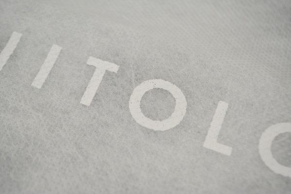 [白色袋への白色印刷例]