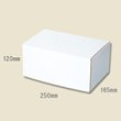 画像1: 送料無料・組立式 白ダンボール箱 165×250×120mm 「10枚から」 (1)
