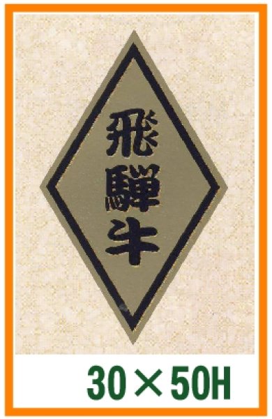 画像1: 送料無料・精肉用販促シール「飛騨牛」30x50mm「1冊1,000枚」 (1)