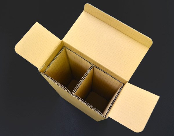 画像4: 送料無料・ダンボール(酒用)宅配箱 1本/2本 90×90×375mmほか「50枚」 (4)