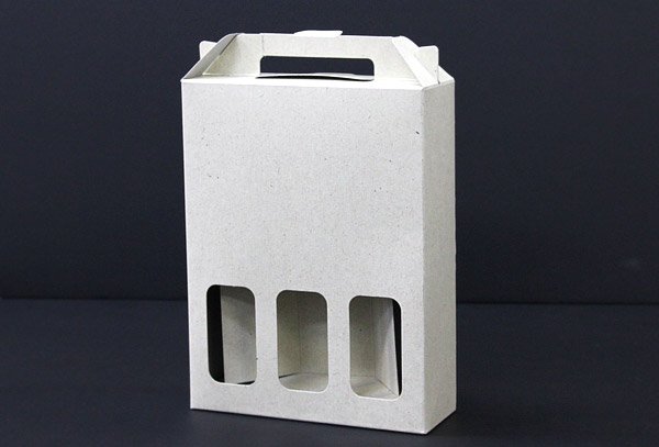 画像2: 送料無料・ギフト箱(酒用)180ml×3本手提箱 164×54×215mm「200枚」 (2)