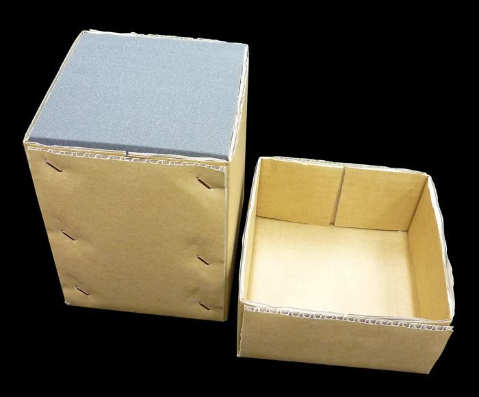 ダンボール箱 かぶせ式2 （ウレタンセット） - ダンボール製品・各種梱包資材のオーダーメイド | 段ボール箱と梱包資材のIn The Box