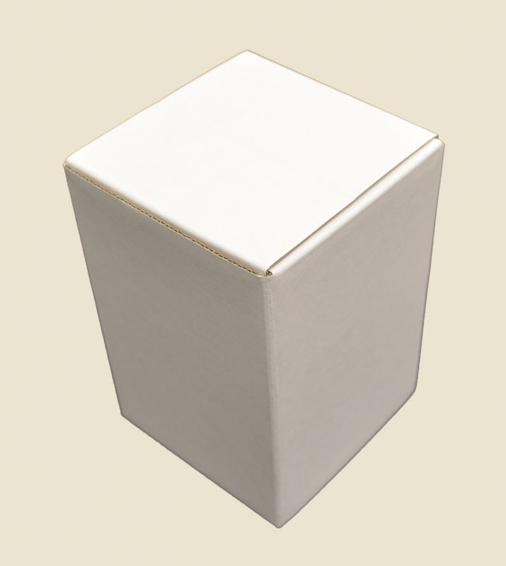 白ダンボールサック式箱 80×80×120mm 「10枚から」 | ダンボール箱 
