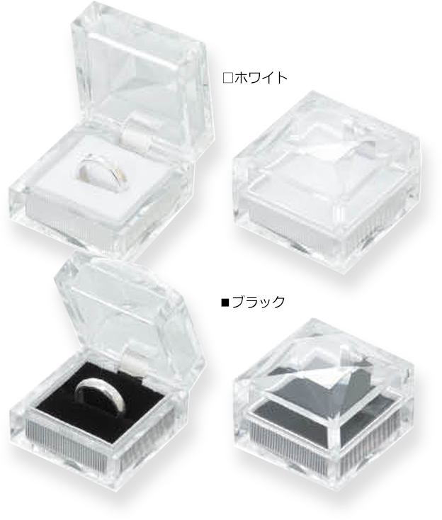 アクセサリー用ギフト箱 クリスタルケース 外寸:46×46×46(mm アクセサリー用ギフト箱 クリスタルケース 外寸:46×46×46(mm