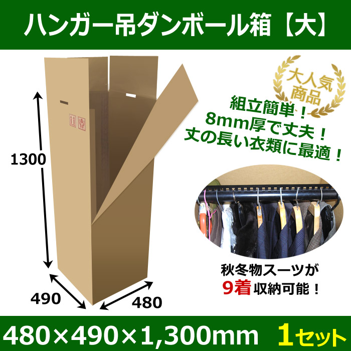 超定番 ダンボール 段ボール ハンガーボックス 衣装ケース 2箱 0079